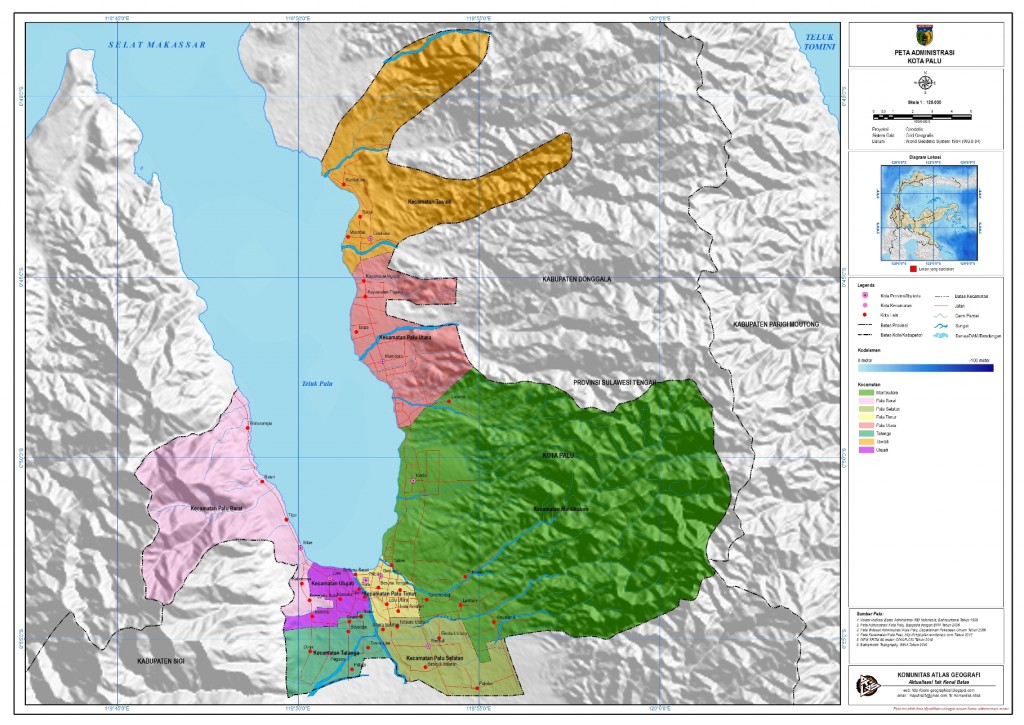 Peta Administrasi Kota Palu Bpk Perwakilan Provinsi Sulawesi Tengah